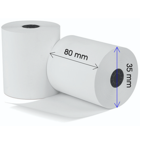 Standard 3" (80mm) Thermal Receipt Rolls for POS Printer, 50 rolls