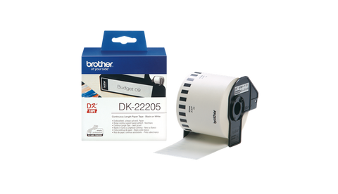 DK-22205 62mm x 30.48mm Continuous Paper Tapes