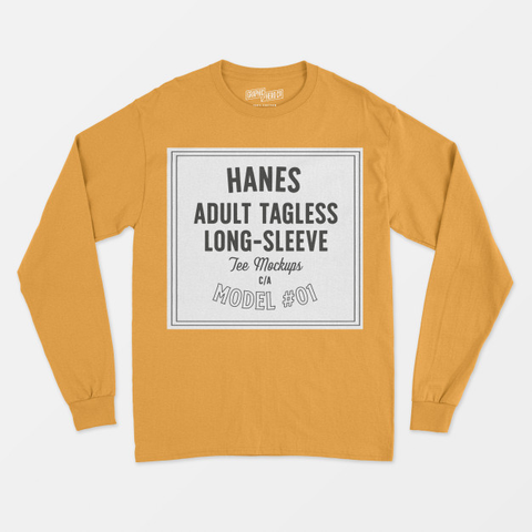 Hanes Adult Tagless Long-Sleeve Model #01